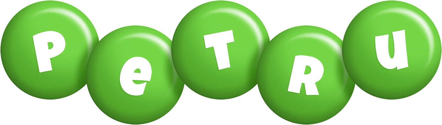 Petru candy-green logo