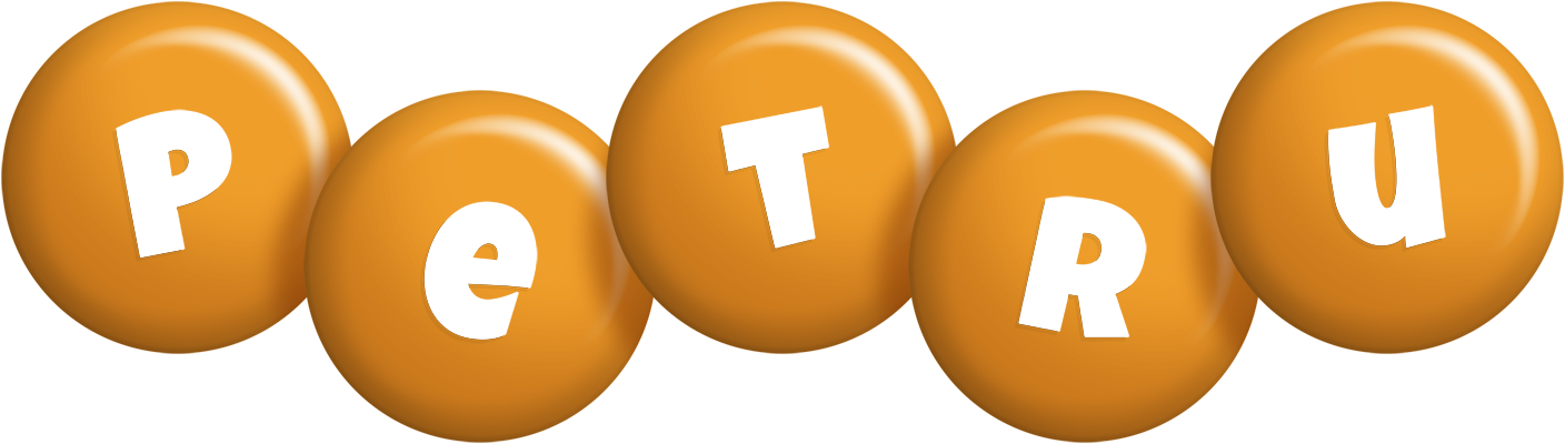 Petru candy-orange logo