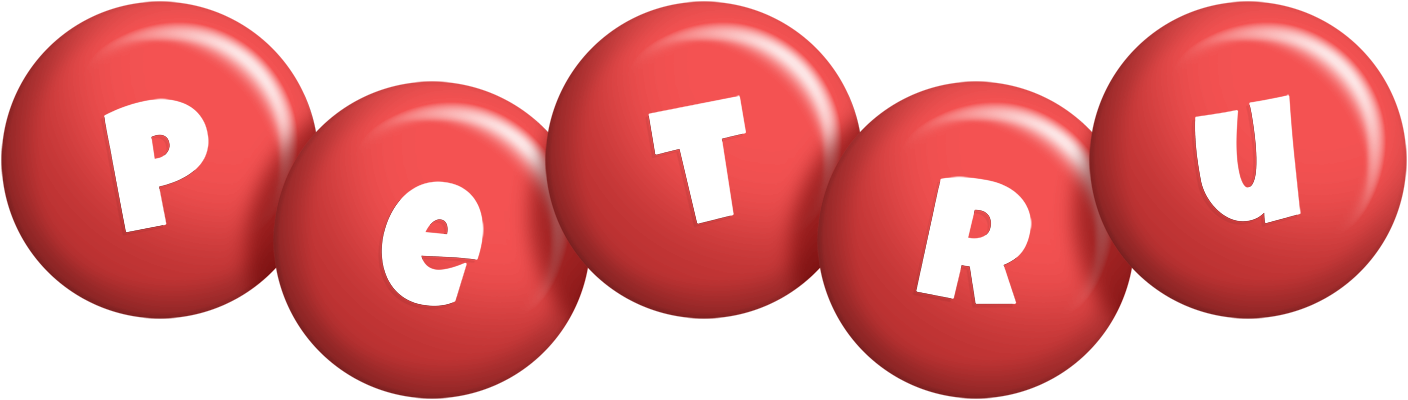 Petru candy-red logo