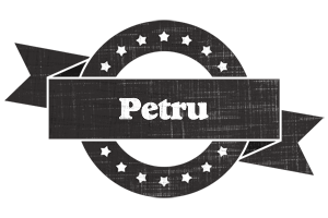 Petru grunge logo