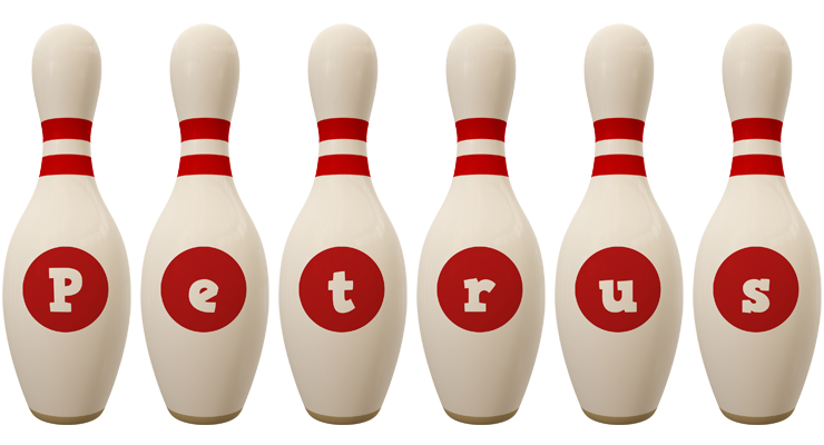 Petrus bowling-pin logo