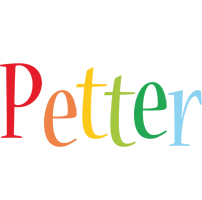 Petter birthday logo