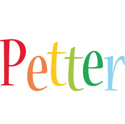 Petter birthday logo