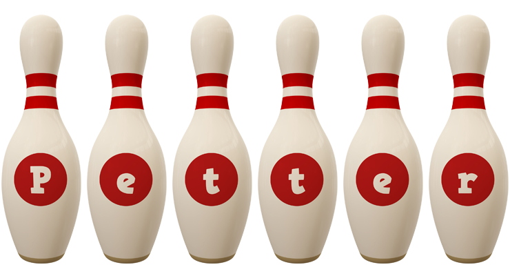 Petter bowling-pin logo
