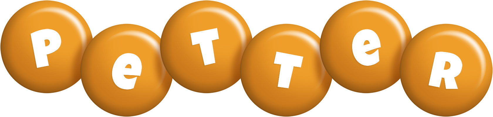 Petter candy-orange logo
