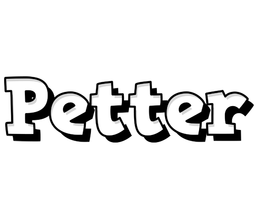 Petter snowing logo