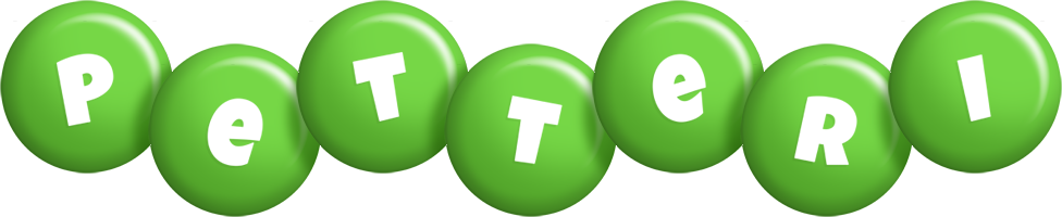 Petteri candy-green logo