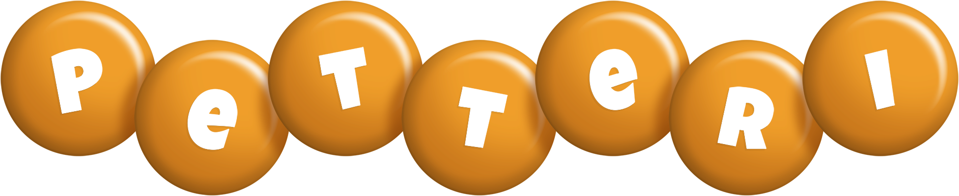 Petteri candy-orange logo