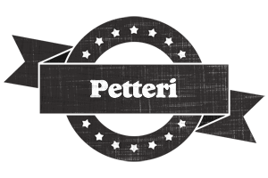 Petteri grunge logo
