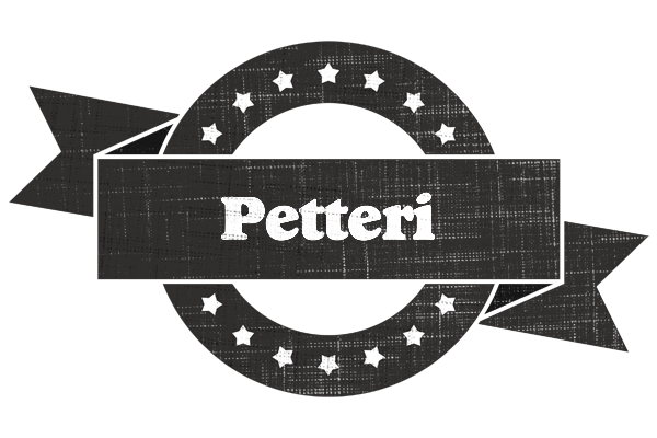 Petteri grunge logo