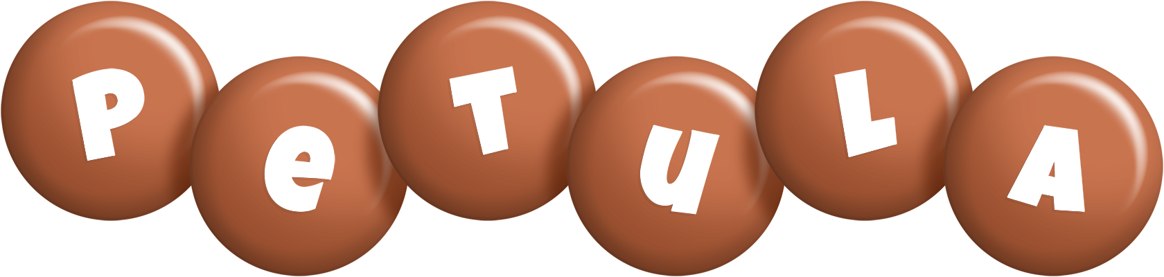 Petula candy-brown logo
