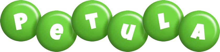 Petula candy-green logo