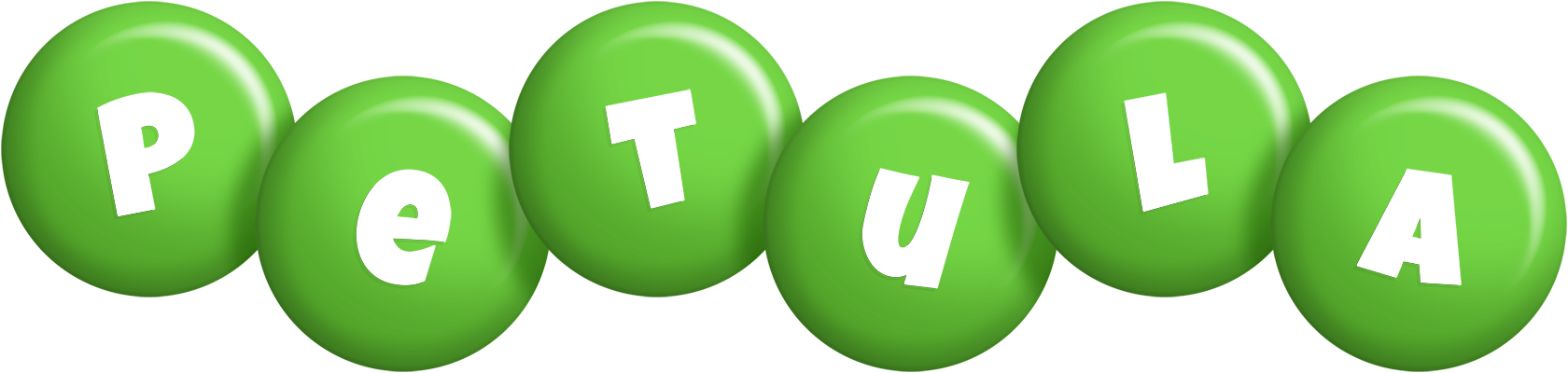 Petula candy-green logo