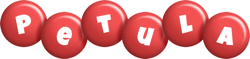 Petula candy-red logo