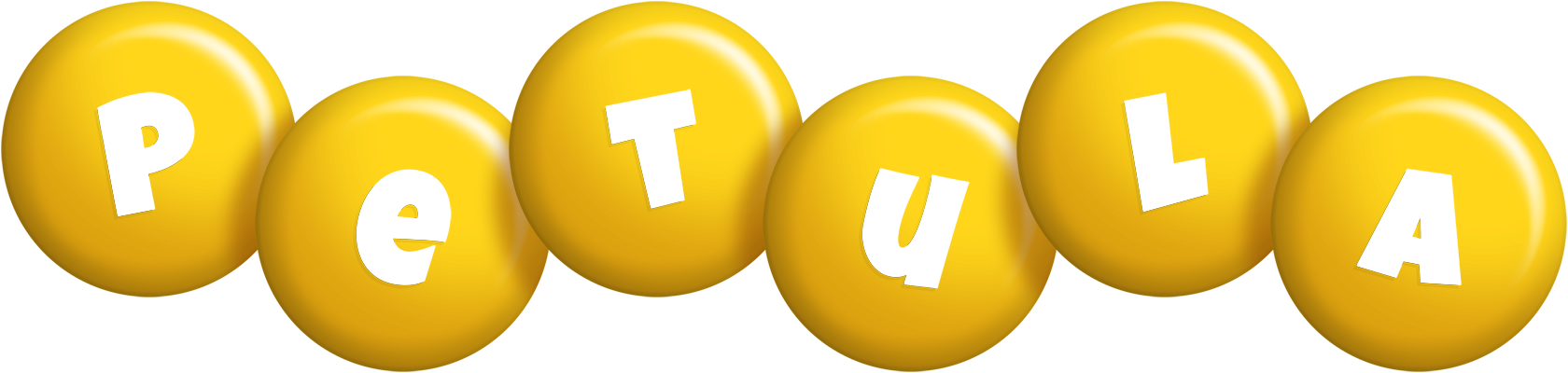 Petula candy-yellow logo