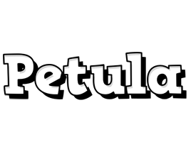 Petula snowing logo