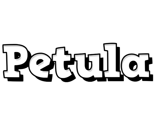 Petula snowing logo