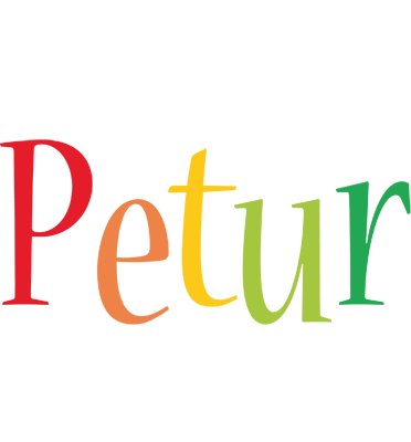 Petur birthday logo