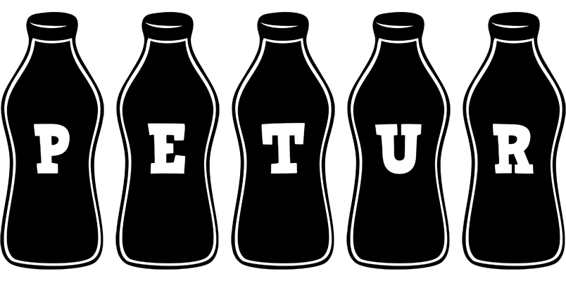 Petur bottle logo