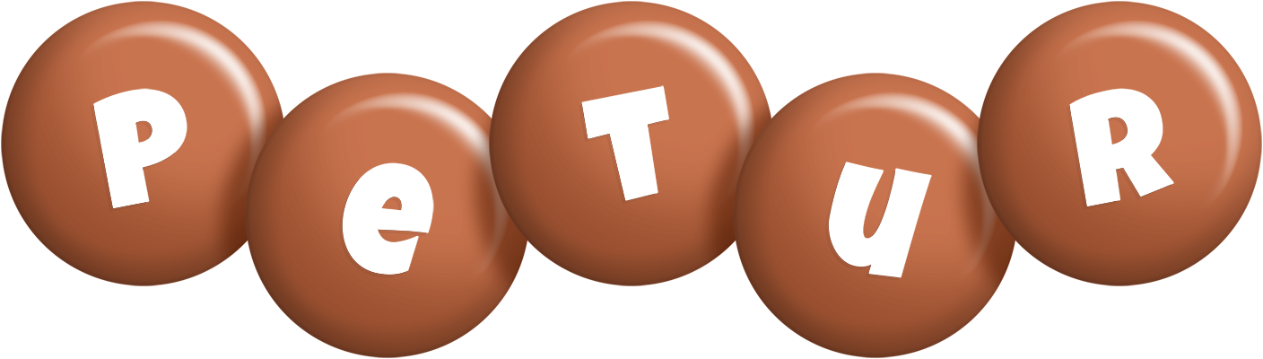 Petur candy-brown logo