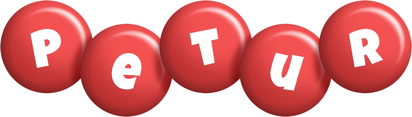 Petur candy-red logo