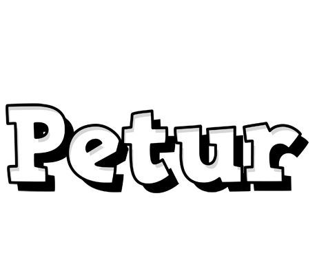 Petur snowing logo