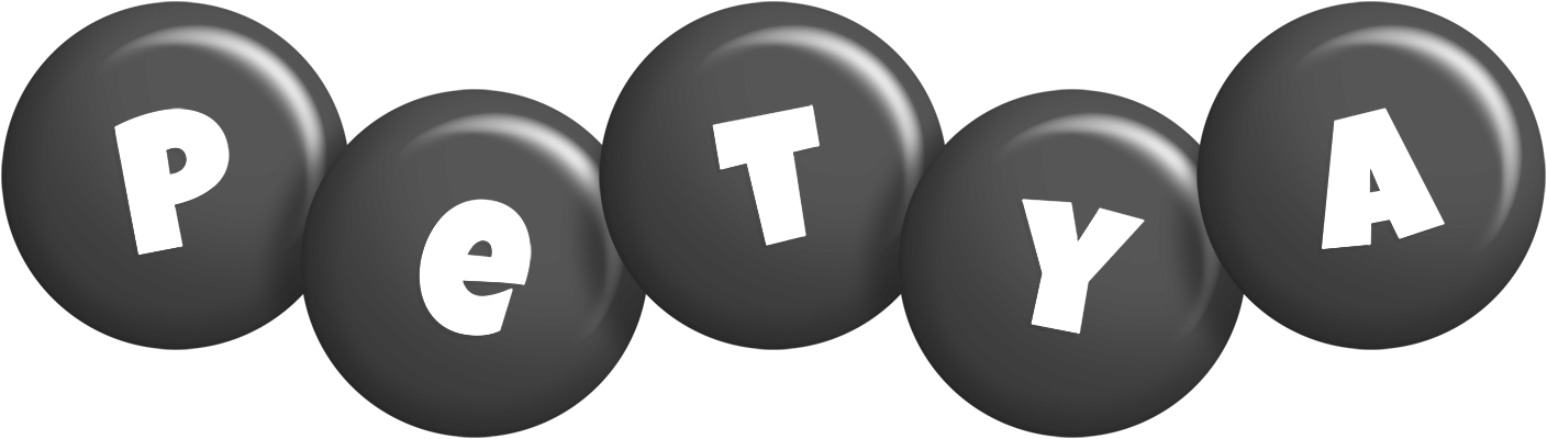 Petya candy-black logo