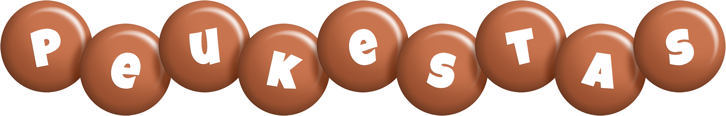 Peukestas candy-brown logo