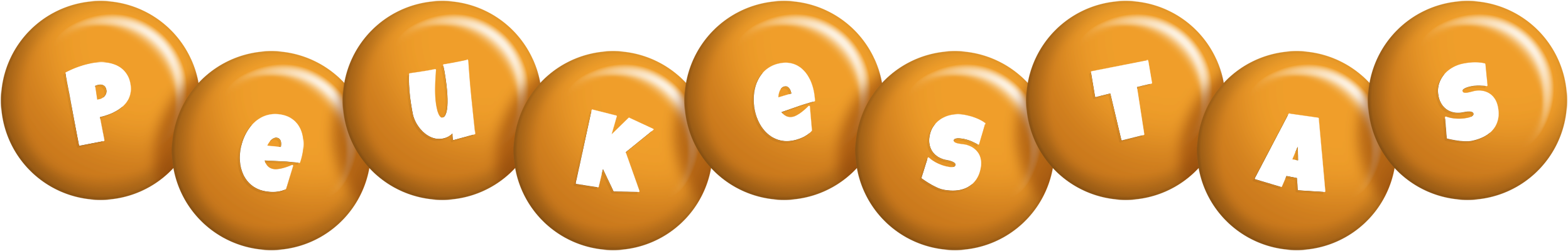 Peukestas candy-orange logo