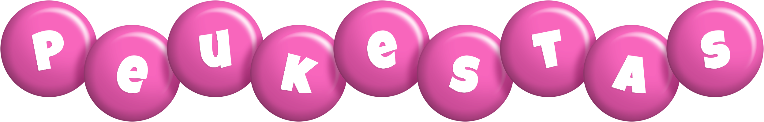 Peukestas candy-pink logo