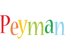 Peyman birthday logo