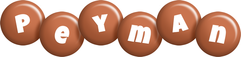 Peyman candy-brown logo