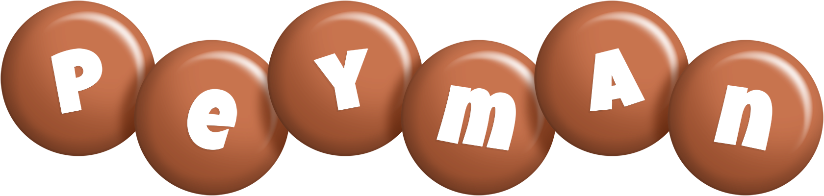 Peyman candy-brown logo