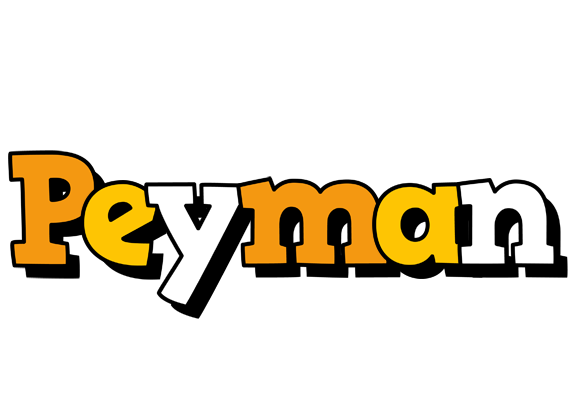 Peyman cartoon logo