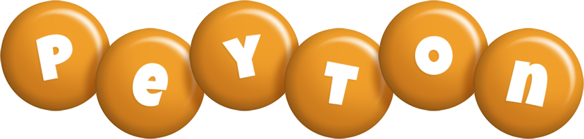 Peyton candy-orange logo