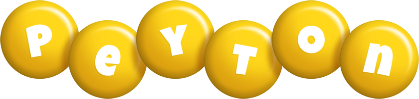 Peyton candy-yellow logo