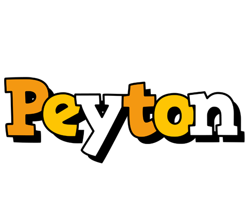 Peyton cartoon logo