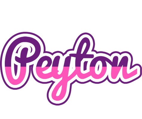 Peyton cheerful logo