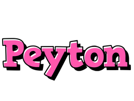 Peyton girlish logo