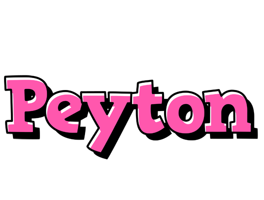 Peyton girlish logo