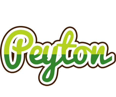 Peyton golfing logo