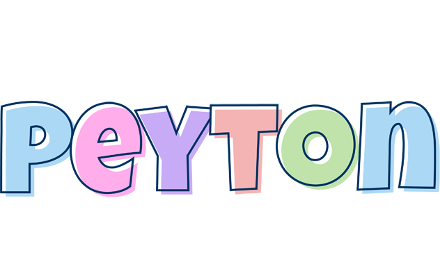 Peyton pastel logo