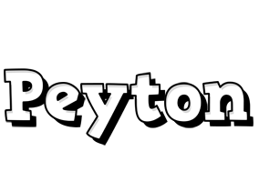 Peyton snowing logo