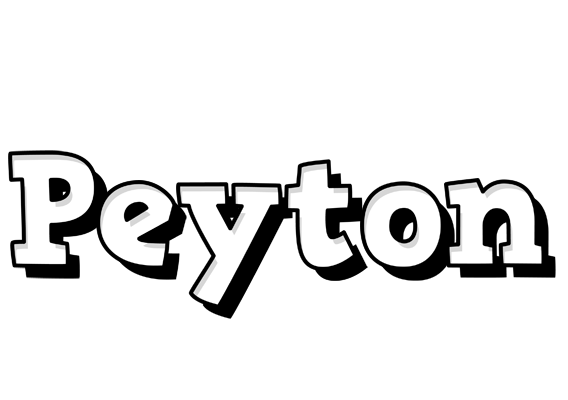 Peyton snowing logo