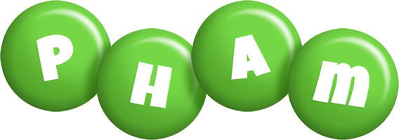 Pham candy-green logo