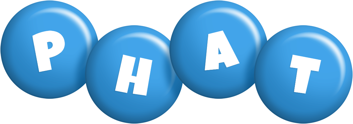 Phat candy-blue logo