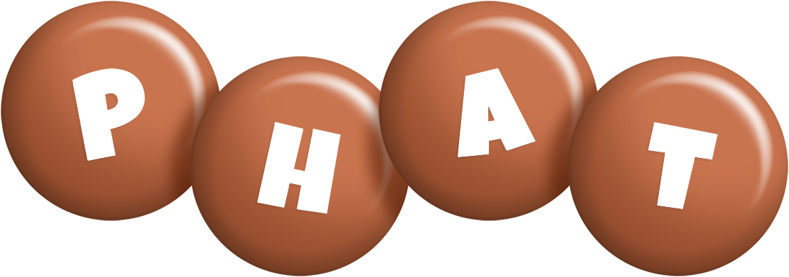 Phat candy-brown logo