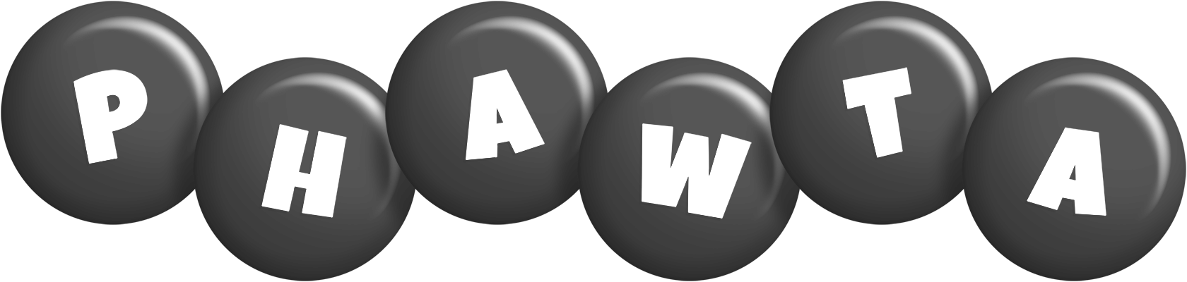 Phawta candy-black logo
