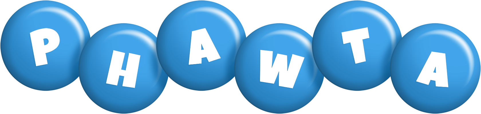 Phawta candy-blue logo