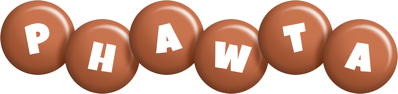 Phawta candy-brown logo